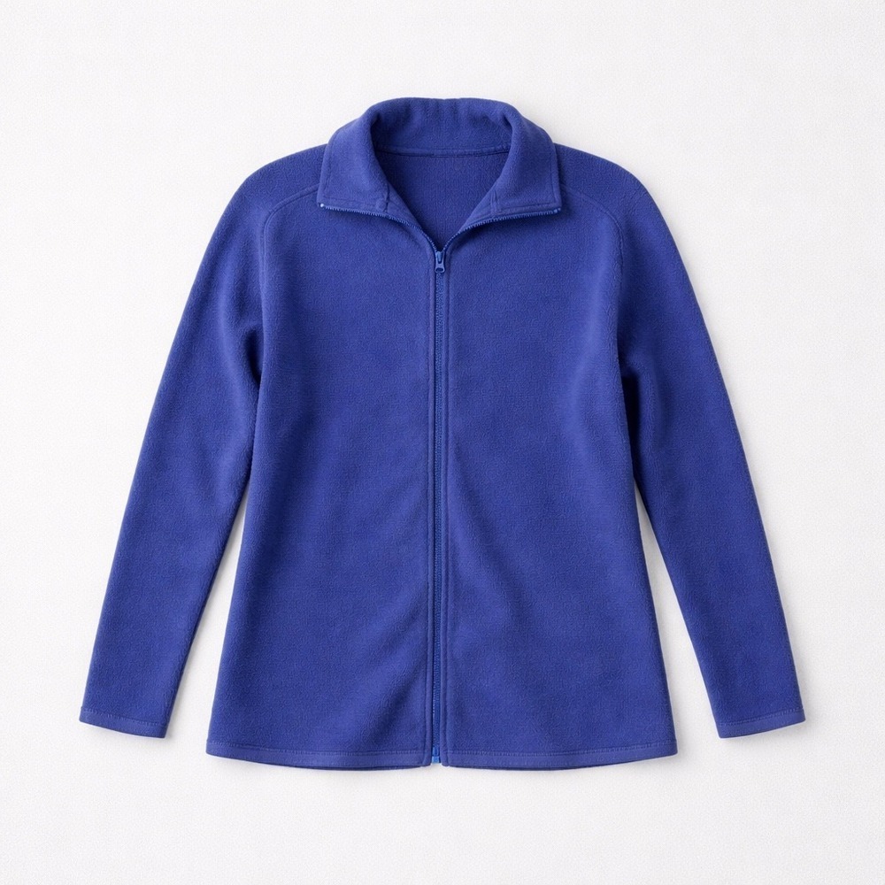 Emporio Armani Mens Blue Full Zip Knit Sweater Jacket Made in Italy Size 44